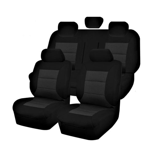 Seat Covers for Isuzu D-Max Crew Cab LS-M, LS-U, X-TERRAIN 07/2020 - On Premium Black - Outbackers
