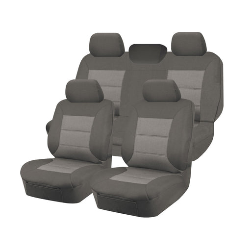 Seat Covers for VOLKWAGEN AMAROK 2H SERIES 02/2011 ? ON DUAL CAB FR GREY PREMIUM - Outbackers
