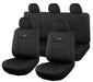 Seat Covers for Isuzu D-Max SX Single Cab 07/2020 - On SHARKSKIN Elite Black - Outbackers