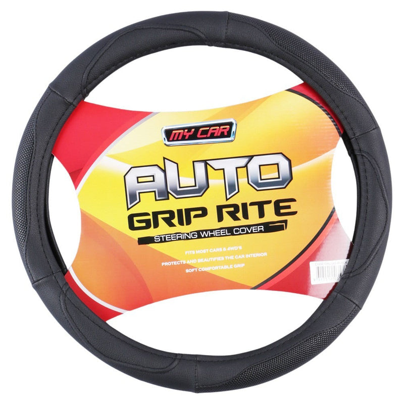 Dallas Steering Wheel Cover - Black - Outbackers