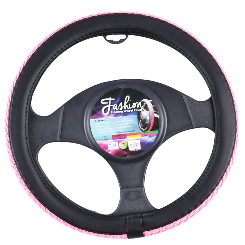 Fashion Steering Wheel Cover - Pink - Outbackers