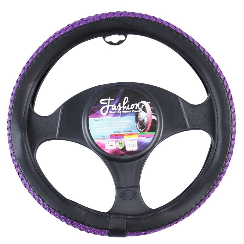 Fashion Steering Wheel Cover - Purple - Outbackers
