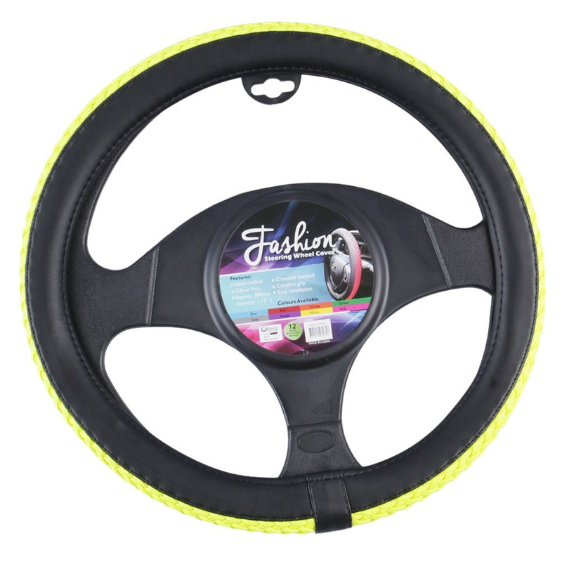 Fashion Steering Wheel Cover - Yellow - Outbackers