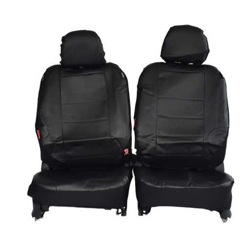 Leather Look Car Seat Covers For Mazda Bt-50 Dual Cab 2011-2020 | Black - Outbackers