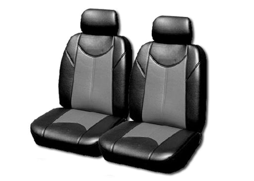 Leather Look Car Seat Covers For Mazda Bt-50 Single Cab - 2011-2020 | Grey - Outbackers