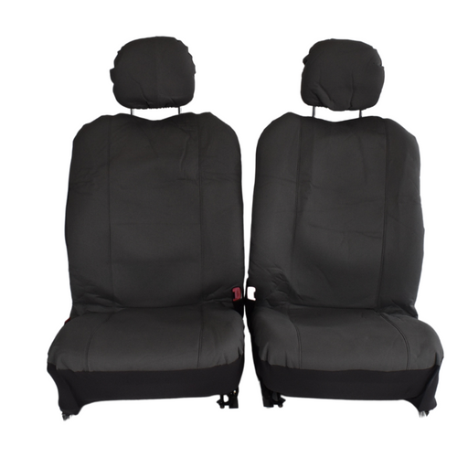Canvas Seat Covers For Mitsubishi Triton 07/2006-2020 Grey Dual-Cab - Outbackers
