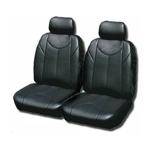 Leather Look Car Seat Covers For Mitsubishi Triton Dual Cab 2006-2020 | Grey - Outbackers