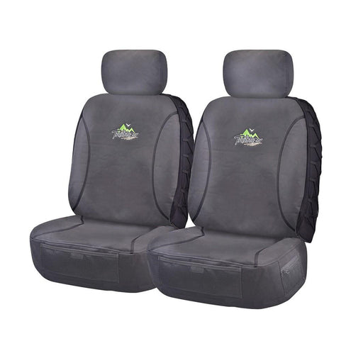 Seat Covers for MAZDA BT50 B32P SERIES 11/2006 ? 11/2011 SINGLE / DUAL CAB CHASSIS FRONT 2X BUCKETS CHARCOAL TRAILBLAZER - Outbackers