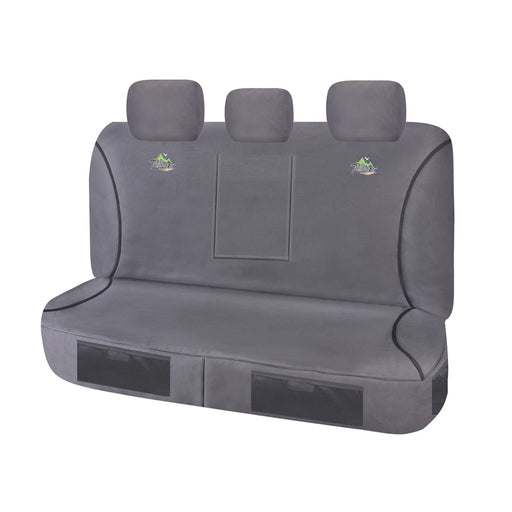 Seat Covers for MAZDA BT50 UR SERIES 09/2015 - ON DUAL CAB REAR BENCH WITH A/REST CHARCOAL TRAILBLAZER - Outbackers