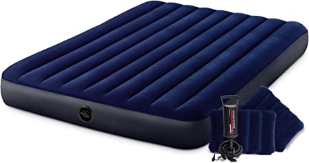 INTEX QUEEN DURA-BEAM CLASSIC DOWNY AIRBED W/ HAND PUMP - Outbackers