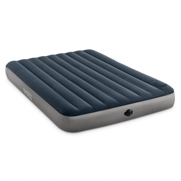 INTEX QUEEN DURA-BEAM SINGLE-HIGH AIRBED W/ 2-STEP PUMP - Outbackers