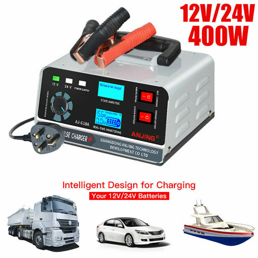 Smart Automatic Car Battery Charger Trickle Pulse Repair Boat Caravan Motorcycle - Outbackers