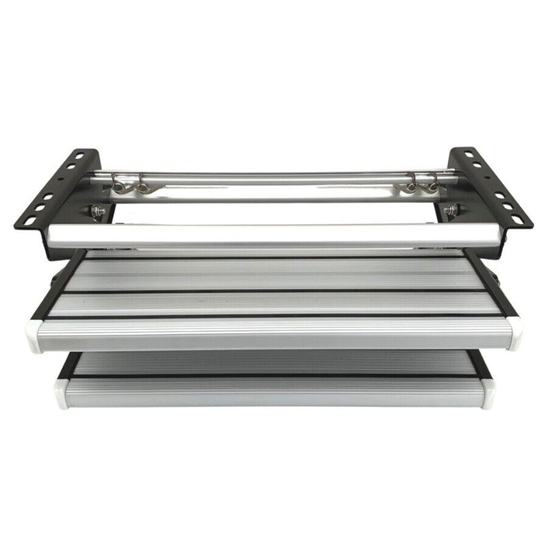 Aluminium Double Caravan Step Pull Out Folding Steps For Road RV Camper Trailer - Outbackers