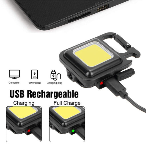 Mini Waterproof Rechargeable LED Light USB Flashlight-Lamp Torch Pocket Keychain - Outbackers