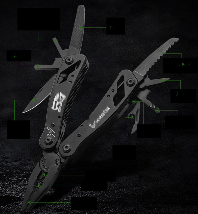 All in one Steel Multitool Camping tool Folding Pliers / multi tool pocket knife - Outbackers