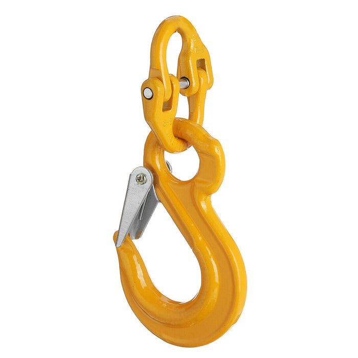 2X 8mm Eye Sling Hook + Hammer Lock Safety Chain Caravan Trailer Connecting Extend - Outbackers