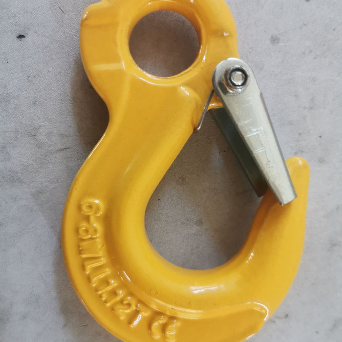 2X 8mm Eye Sling Hook + Hammer Lock Safety Chain Caravan Trailer Connecting Extend - Outbackers