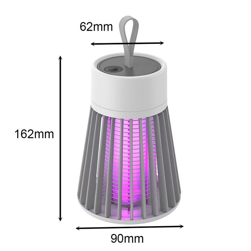 Electric Mosquito Killer Lamp Rechargeable Insect Catcher Fly Bug Zapper Trap LED UV Mozzie - Outbackers