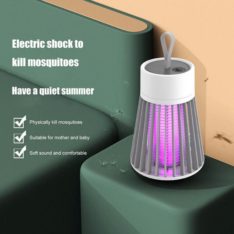 Electric Mosquito Killer Lamp Rechargeable Insect Catcher Fly Bug Zapper Trap LED UV Mozzie - Outbackers