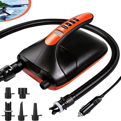 20PSI High Pressure Electric Air Pump Dual Stage for Inflatable Boat SUP Airbed - Outbackers