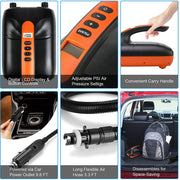 20PSI High Pressure Electric Air Pump Dual Stage for Inflatable Boat SUP Airbed - Outbackers