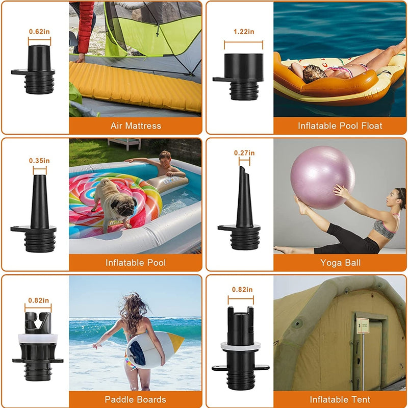 20PSI High Pressure Electric Air Pump Dual Stage for Inflatable Boat SUP Airbed - Outbackers