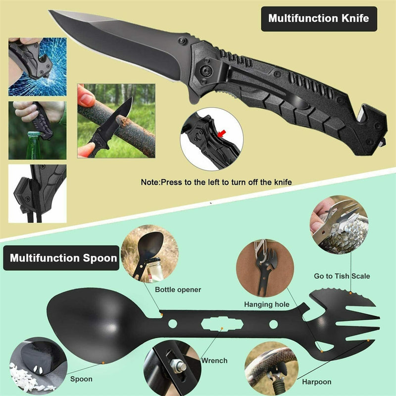 32 In 1 Emergency Survival Equipment Kit Camping SOS Tool Sports Tactical Hiking - Outbackers