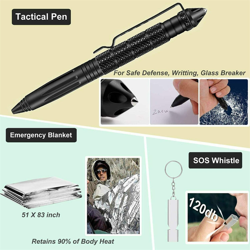 32 In 1 Emergency Survival Equipment Kit Camping SOS Tool Sports Tactical Hiking - Outbackers