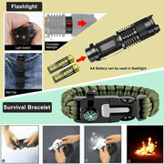 32 In 1 Emergency Survival Equipment Kit Camping SOS Tool Sports Tactical Hiking - Outbackers