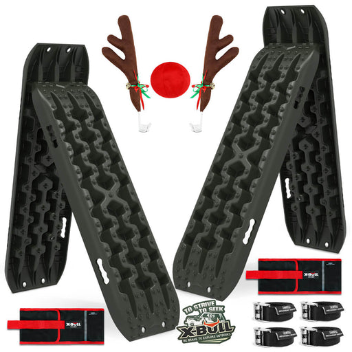 X-BULL 4X4 Recovery Tracks Boards 4WD 10T 4PCS Offroad Vehicle Sand Mud Gen3.0 Olive - Outbackers