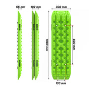 X-BULL Recovery tracks kit Boards Sand Mud Trucks 6pcs strap mounting 4x4 Sand Snow Car green GEN3.0 - Outbackers