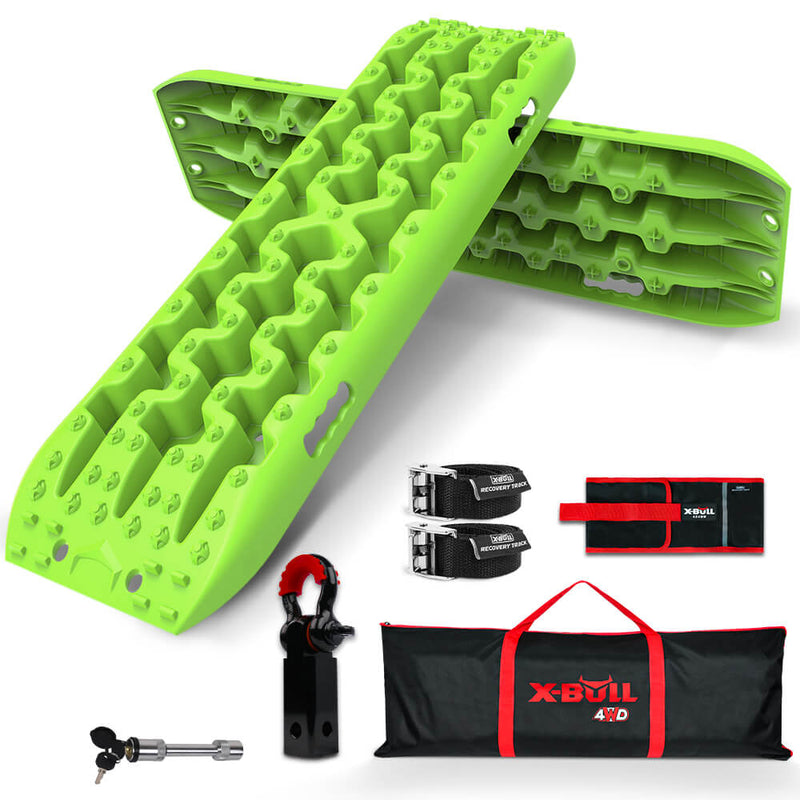 X-BULL Hitch Receiver 5T Recovery Receiver With 2PCS Recovery tracks Boards Gen3.0 Green - Outbackers
