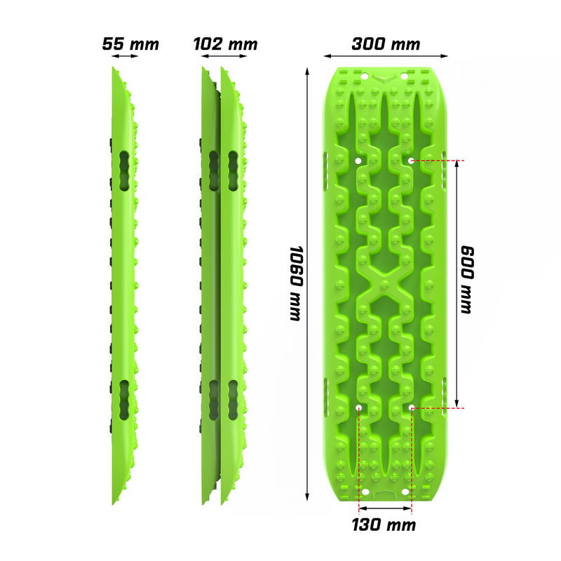 X-BULL Hitch Receiver 5T Recovery Receiver With 2PCS Recovery tracks Boards Gen3.0 Green - Outbackers