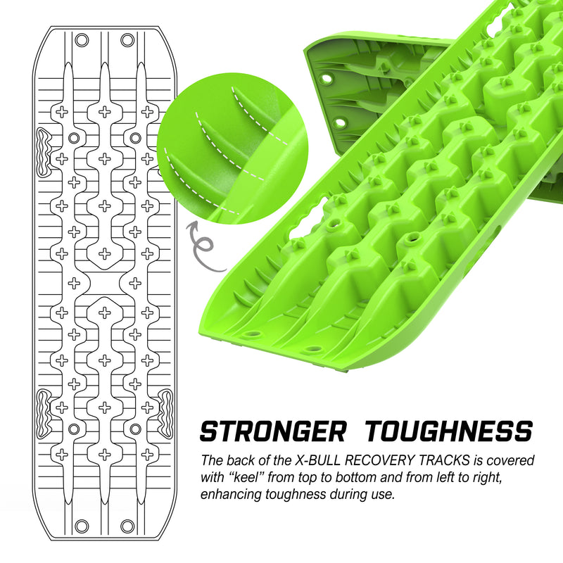 X-BULL Hitch Receiver 5T Recovery Receiver With 2PCS Recovery tracks Boards Gen3.0 Green - Outbackers