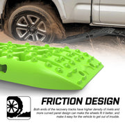 X-BULL 2PCS Recovery Tracks Snow Mud 4WD With Carry bag 4PC mounting bolts Green - Outbackers