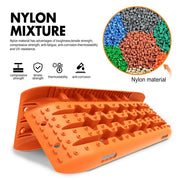 X-BULL KIT1 Recovery track Board Traction Sand trucks strap mounting 4x4 Sand Snow Car ORANGE - Outbackers