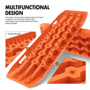 X-BULL KIT1 Recovery track Board Traction Sand trucks strap mounting 4x4 Sand Snow Car ORANGE - Outbackers
