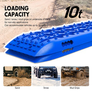 X-BULL 10 Pairs Recovery tracks 10T 4WD 4X4 / Sand tracks/ Mud tracks Gen 2.0 Blue - Outbackers