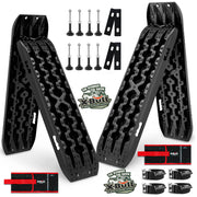 X-BULL Recovery tracks Boards 10T 2 Pairs Sand Mud Snow With Mounting Bolts pins Black - Outbackers
