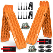 X-BULL Recovery tracks Boards 10T 2 Pairs Sand Mud Snow With Mounting Bolts pins Orange - Outbackers