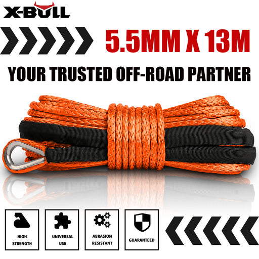X-BULL 12V Electric Winch 5000LBS Wireless Steel Cable ATV Boat With 13M Synthetic Rope - Outbackers