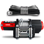 X-BULL Electric Winch 12V 5000LBS Wireless Steel Cable ATV Boat With 13M Synthetic Rope - Outbackers