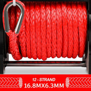 X-BULL Electric Winch 6000LBS 12V BOAT Synthetic Rope Wireless Remote 4WD ATV UTV - Outbackers