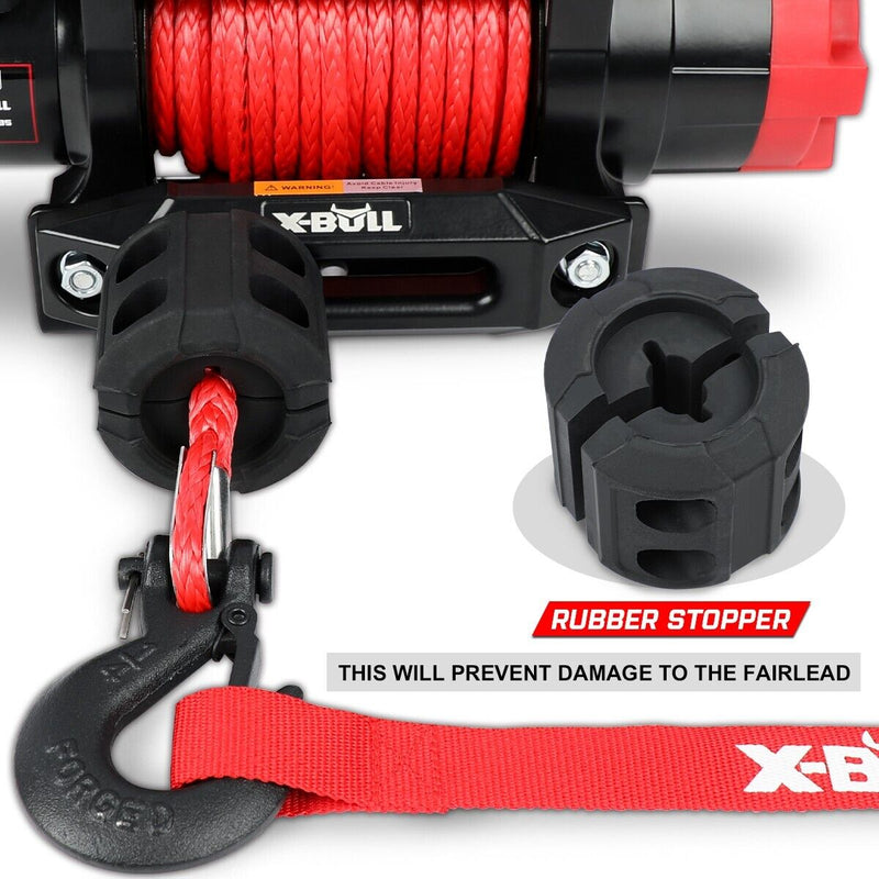 X-BULL Electric Winch 6000LBS 12V BOAT Synthetic Rope Wireless Remote 4WD ATV UTV - Outbackers