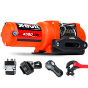 X-BULL Electric Winch 12V 4500LBS Synthetic Rope Wireless remote ATV UTV Boat Trailer - Outbackers