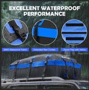 X-BULL Waterproof Car Roof Cargo Bag 595L Top Rack Carrier Luggage Storage Cube - Outbackers