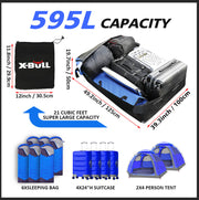 X-BULL Waterproof Car Roof Cargo Bag 595L Top Rack Carrier Luggage Storage Cube - Outbackers