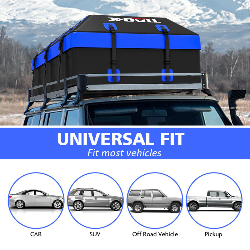 X-BULL Waterproof Car Roof Cargo Bag 595L Top Rack Carrier Luggage Storage Cube - Outbackers