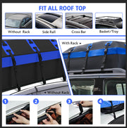 X-BULL Waterproof Car Roof Cargo Bag 595L Top Rack Carrier Luggage Storage Cube - Outbackers