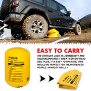 X-BULL Exhaust Jack Air Jack Rescue Kit/ 2PCS Recovery Tracks Boards  4x4 4WD Gen2.0 - Outbackers